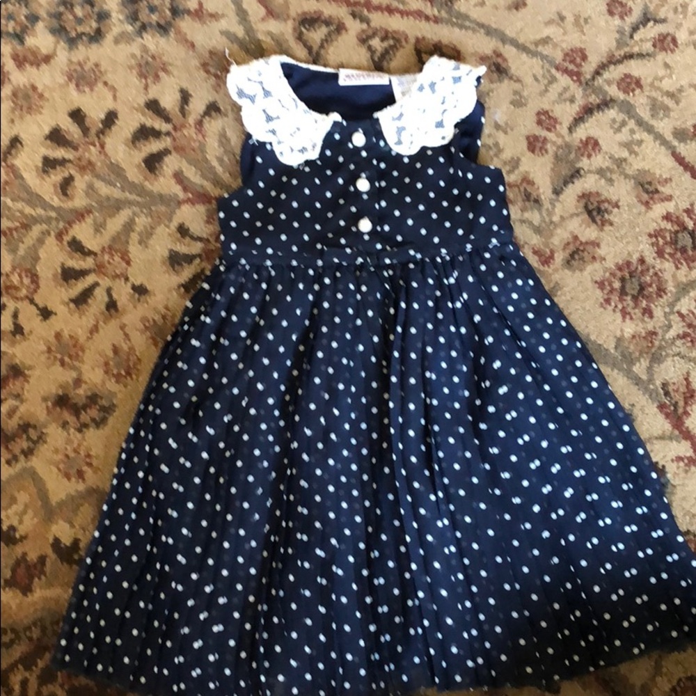 Polka dot girls dress
